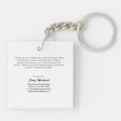 Realtor Closing Day | Minimalist New Homeowner  キーホルダー (裏面)