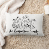 Realtor Closing Gift Family Wildflower Pillow ランバークッション (ブランケット)
