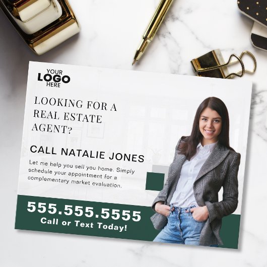 Realtor Farming Mailer Real Estate Marketing Logo ポストカード