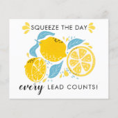 Realtor Marketing Postcard – Squeeze the Day,  チラシ (正面)