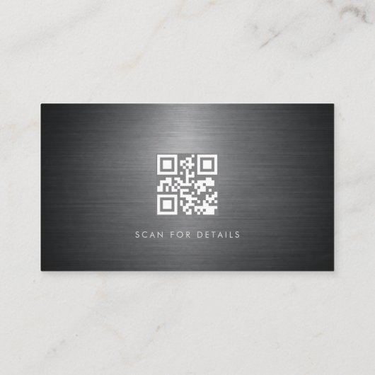 Realtor Metallic QR Code 名刺 (裏面)