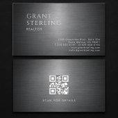 Realtor Metallic QR Code 名刺