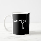 Realtor New Agent Real Estate License Trainee Funn コーヒーマグカップ (左)