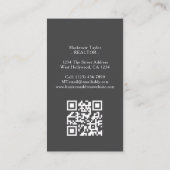 Realtor Photo Professional Personalized QR Code 名刺 (裏面)