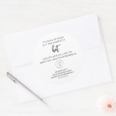 Realtor Pop By Marketing w/ Logo for Hot Chocolate ラウンドシール (封筒)