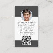 Realtor Real Estate Agent Add Professional Photo  名刺 (裏面)
