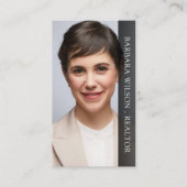 Realtor Real Estate Agent Add Professional Photo  名刺 (正面)