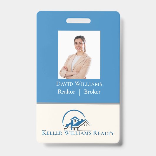 Realtor set your logo Real estate agents  バッジ (正面)