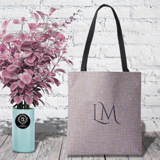 Realtor Taupe Monogram Minimalist トートバッグ