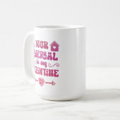 Realtor Valentine, Personalized Real Estate Gift コーヒーマグカップ (正面左)