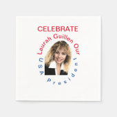 #REALUSAPRESIDENTLAURAHGUILLEN スタンダードカクテルナプキン (正面)
