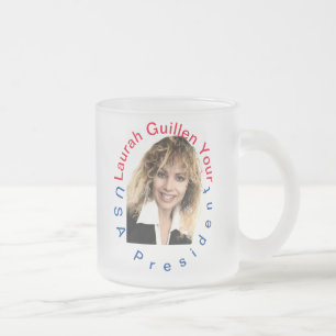 #REALUSAPRESIDENTLAURAHGUILLEN フロストグラスマグカップ