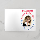 #REALUSAPRESIDENTLAURAHGUILLEN 箔グリーティングカード (外側レイダウン)