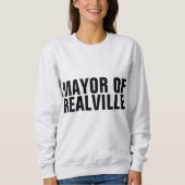 REALVILLE Tシャおもしろいツ市長 スウェットシャツ (正面)