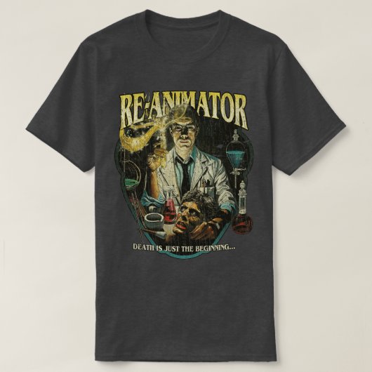 ReAnimator Deathは1985年のはじまりにすぎない Tシャツ (デザイン正面)