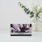 Reann (ピンクのネイル)著ネイル 名刺 (スタンド正面)