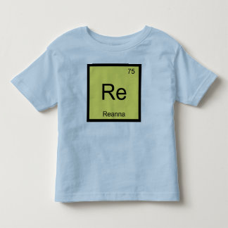 Reanna 名前 化学元素 周期表 トドラーTシャツ