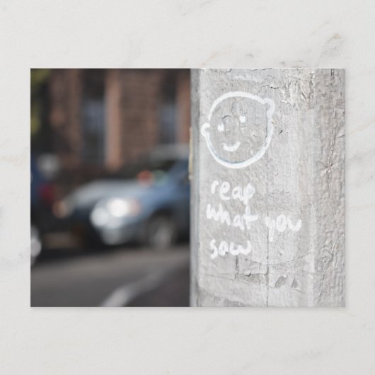 Reap What You Sow New York City Graffiti写真NYC ポストカード (正面)