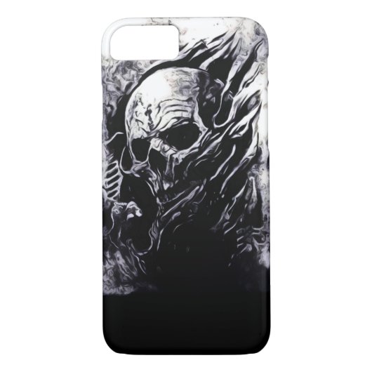 Reaper Airbrush Art Skullyのスカル王のiPhone Case-Mate iPhoneケース (裏面)