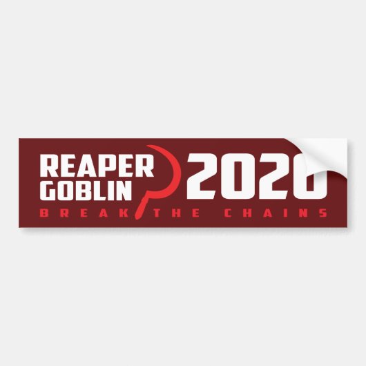 Reaper/Goblin 2020赤い立ち上がりバンパーシール バンパーステッカー (正面)