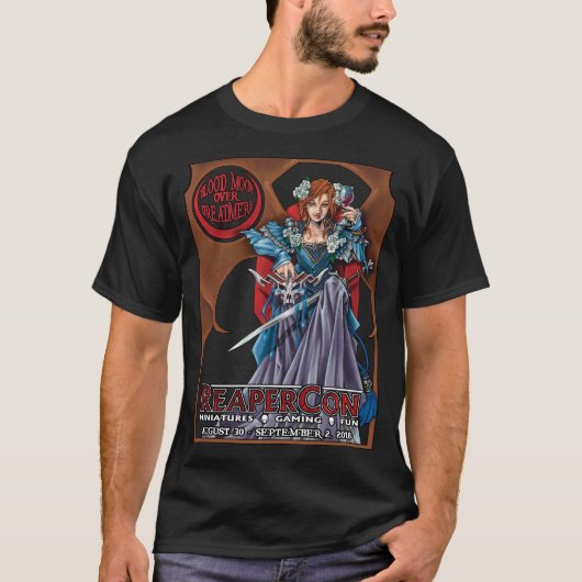 ReaperConのDreadmereのワイシャツ上の2018年の血の月 Tシャツ (正面)