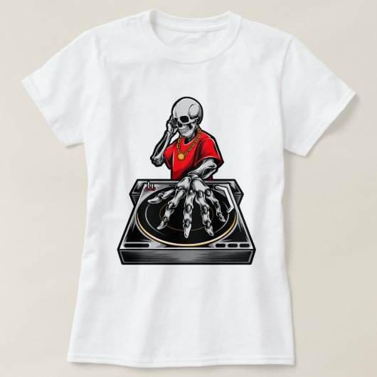 Reaper's Remix、スカルDJ Tシャツ (デザイン正面)