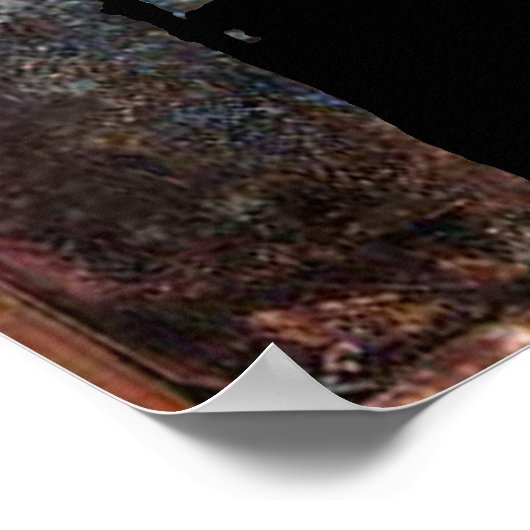 Rear view Drummer, Copyright Karen J Williams ポスター (角)