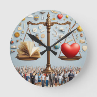 Reason and Emotion Wall Clock ラウンド壁時計