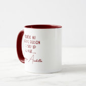 Reason to stay up all night Quote Custom love マグカップ (正面左)