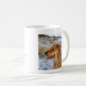 REBAの輝やき-コーヒーのマグ-日光のゴールデン・リトリーバー コーヒーマグカップ (正面右)