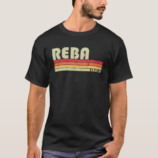 REBAギフト名パーソナライズされたレトロヴィンテージ80s 90s Tシャツ