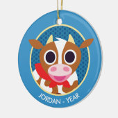 Reba牛 セラミックオーナメント (左)