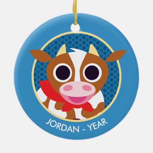 Reba牛 セラミックオーナメント (裏面)