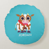 Reba牛 ラウンドクッション (正面)