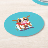 Reba牛 ラウンドペーパーコースター (アングル)