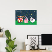 Reba、Leary、Lulu at Night ポスター (ホームオフィス)