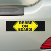 Rebbe on Board バンパーステッカー (車上)
