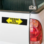 Rebbe on Board バンパーステッカー (トラック上)