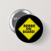 Rebbe on Board 缶バッジ (正面&裏面)