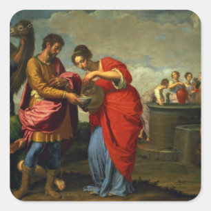 RebeccaとEliezer at the Well, c.1626-27 スクエアシール