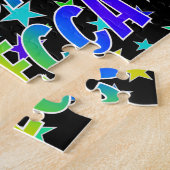 「REBECCA」名、おもしろい「ハッピーバースデー」 ジグソーパズル (側面)