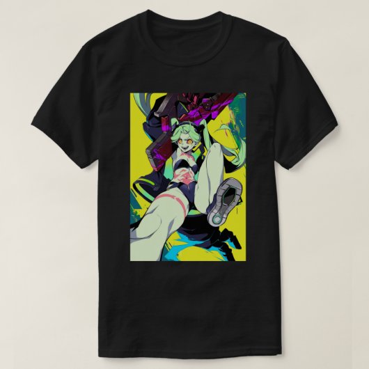 Rebecca Cyberpunk Edgerunners (2) Tシャツ (デザイン正面)
