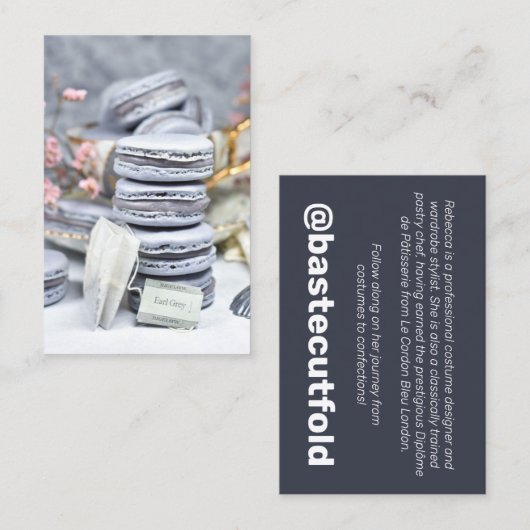 Rebecca Frey Instagramカード 名刺 (正面/裏面)
