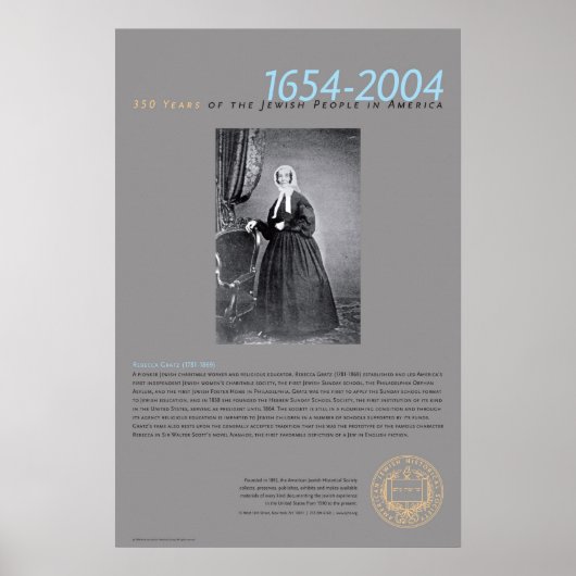 Rebecca Gratz (1781-1869) ポスター (正面)
