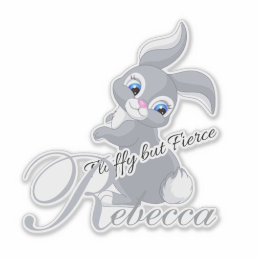 Rebecca Rabbit Sticker シール (正面)