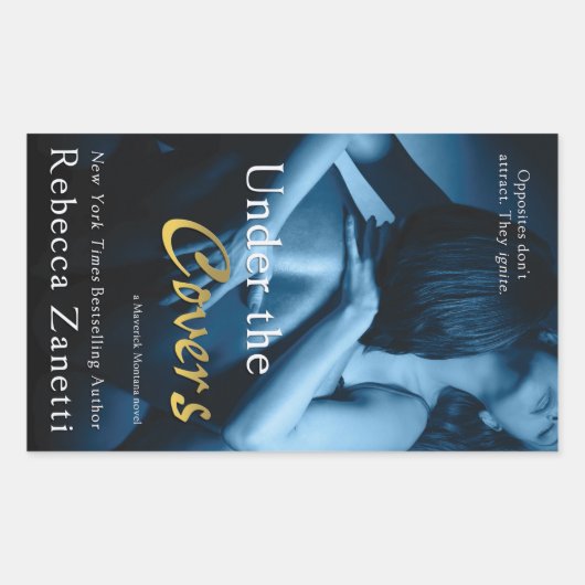 Rebecca Zanettiのカバーの下 長方形シール (正面)