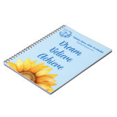 Rebekah’s Legacy Dream • Believe • Achieve Journal ノートブック (左側)