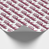 Rebekka faded pink personalisiertes Geschenkpapier ラッピングペーパー (角)