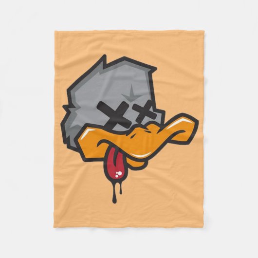 Rebel Duck フリースブランケット (正面)