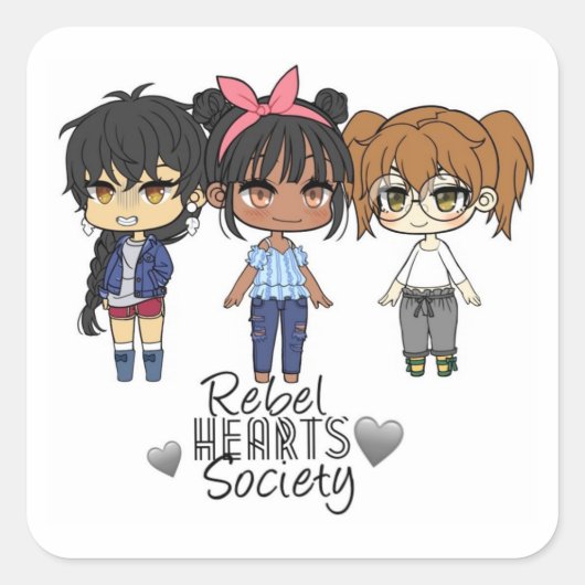 Rebel Hearts Society ステッカー 1 (正面)